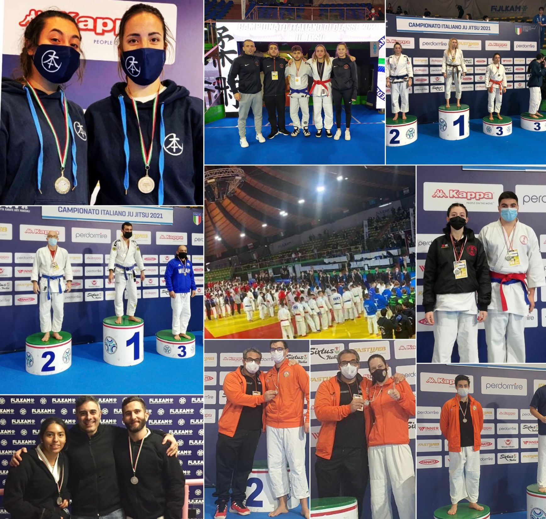 Campionati Italiani di Categoria di Ju Jitsu 2021: 3 Ori, 8 Argenti e 1 Bronzo!