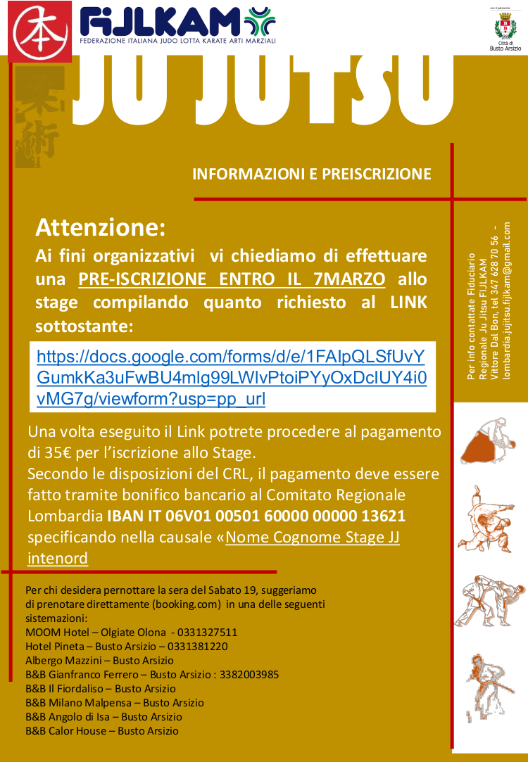 stage interregionale 22 preiscrizione