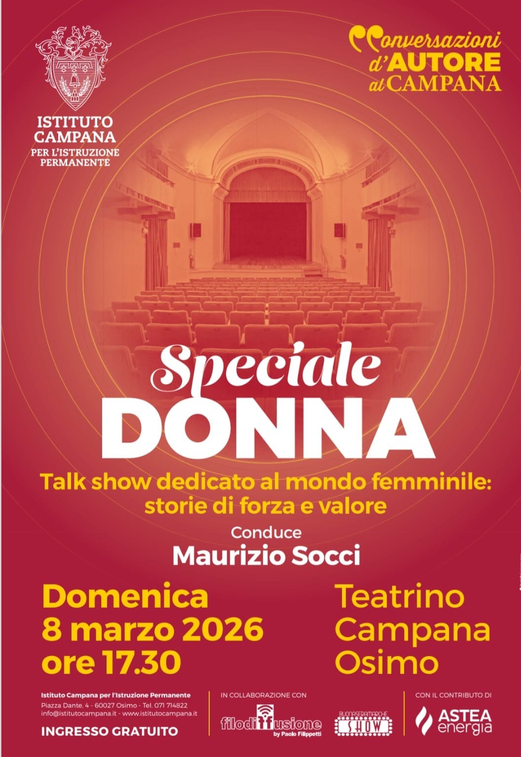 buonasera marche 8 marzo