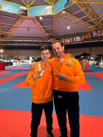 daniel con il padre coach fabio di bari