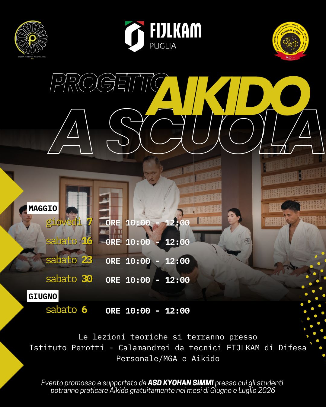 Locandina Aikido a Scuola