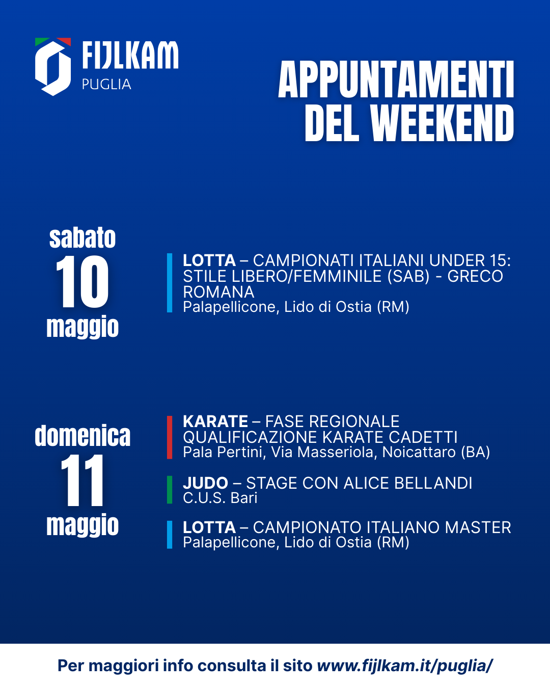 Appuntamenti Weekend 10 11 maggio