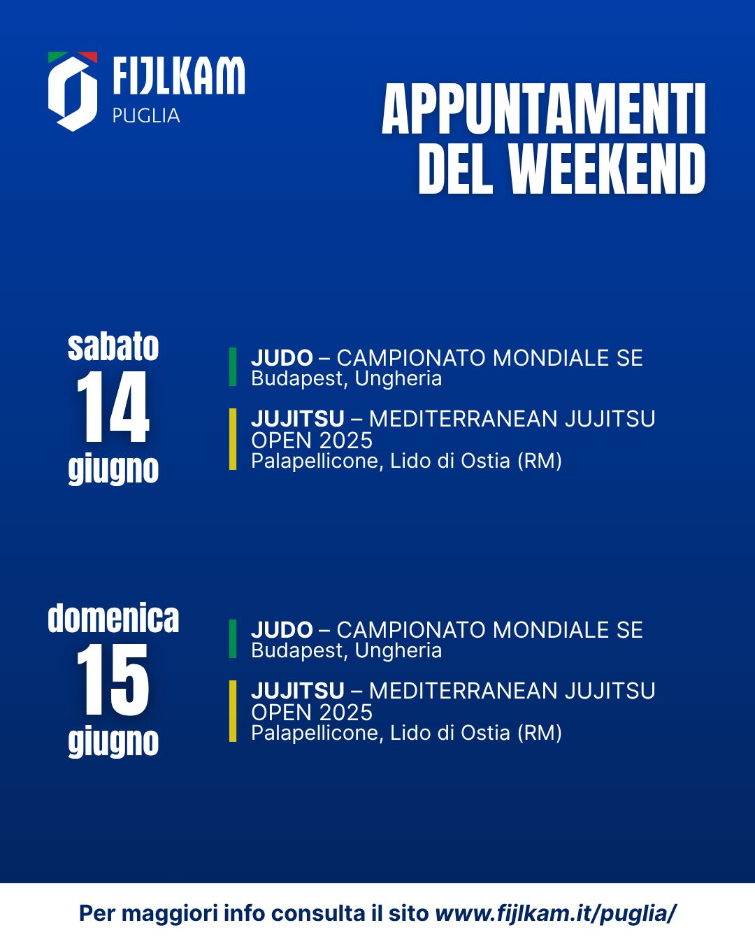 weekend 14 15 giugno