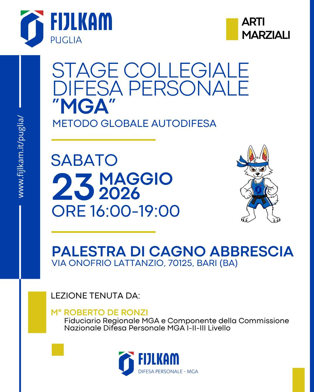 Locandina Stage MGA 23 Maggio