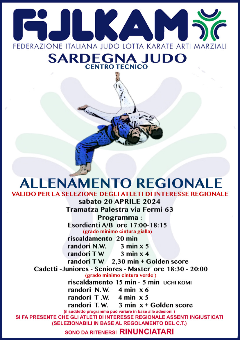 ALLENAMENTO REGIONALE APRILE 2024